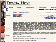 Tablet Screenshot of donnahoke.com
